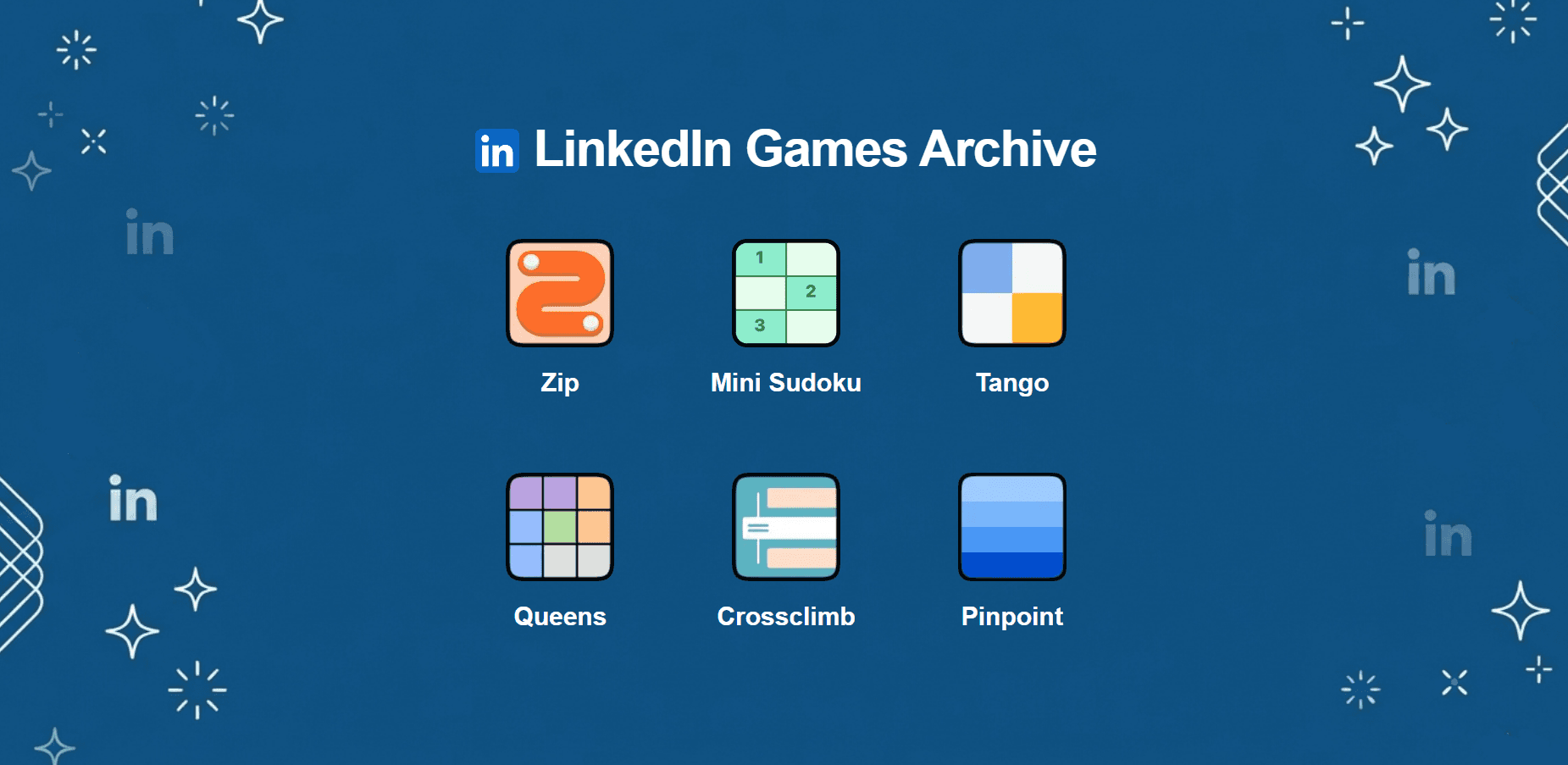 LinkedIn Games Archive cover image