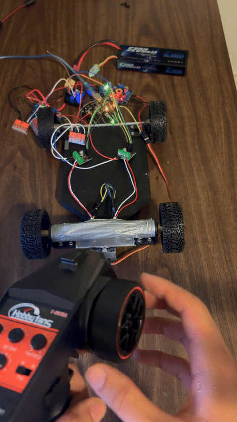 RC car driving test