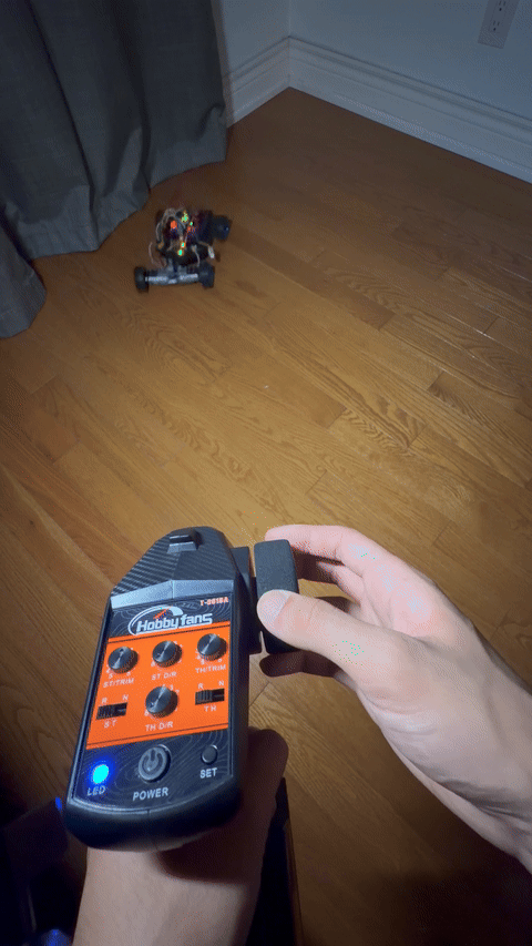 RC car handling test